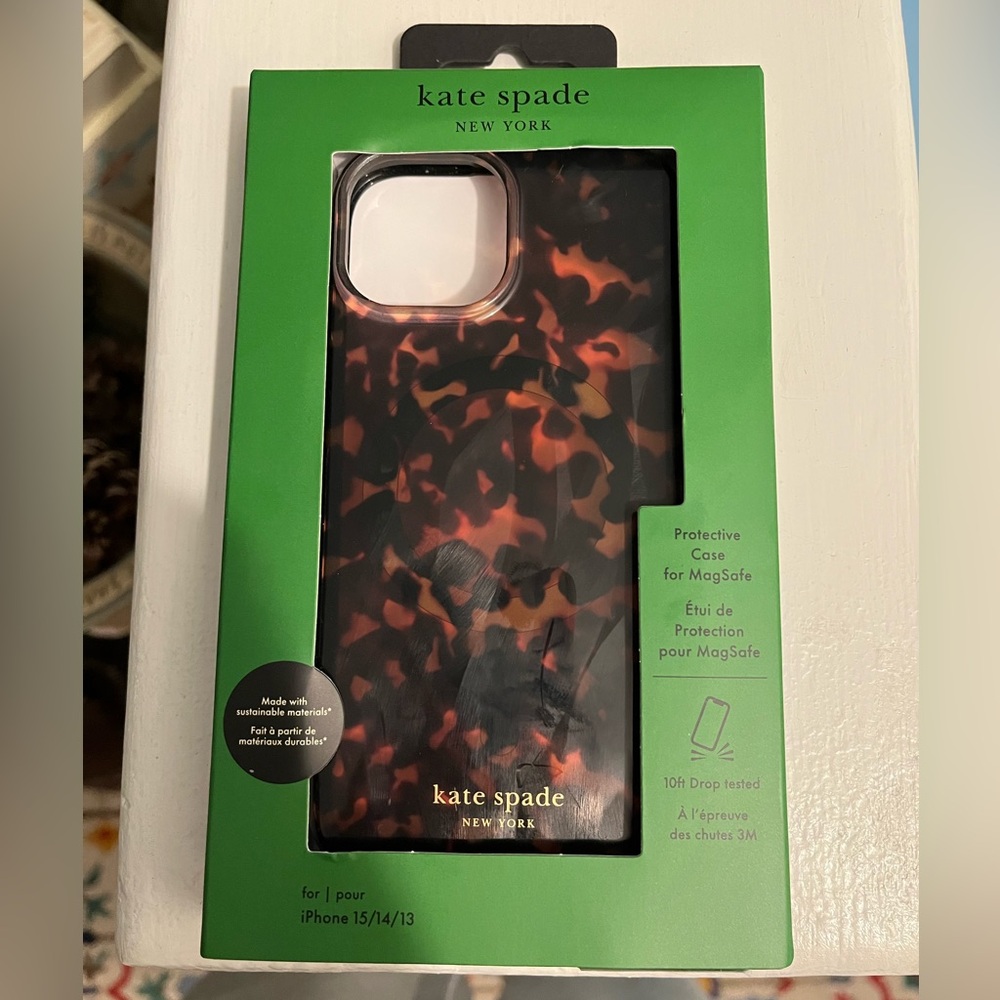iPhone case 13/14/15 Kate Spade Tortoise
